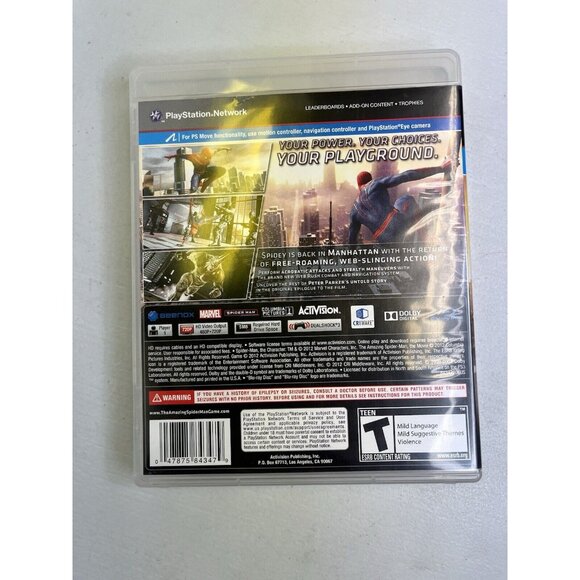 The Amazing Spider-Man (Sony PlayStation 3, 2012) PS3 - Picture 4 of 6